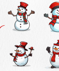 Cute Christmas Snowman Bundle